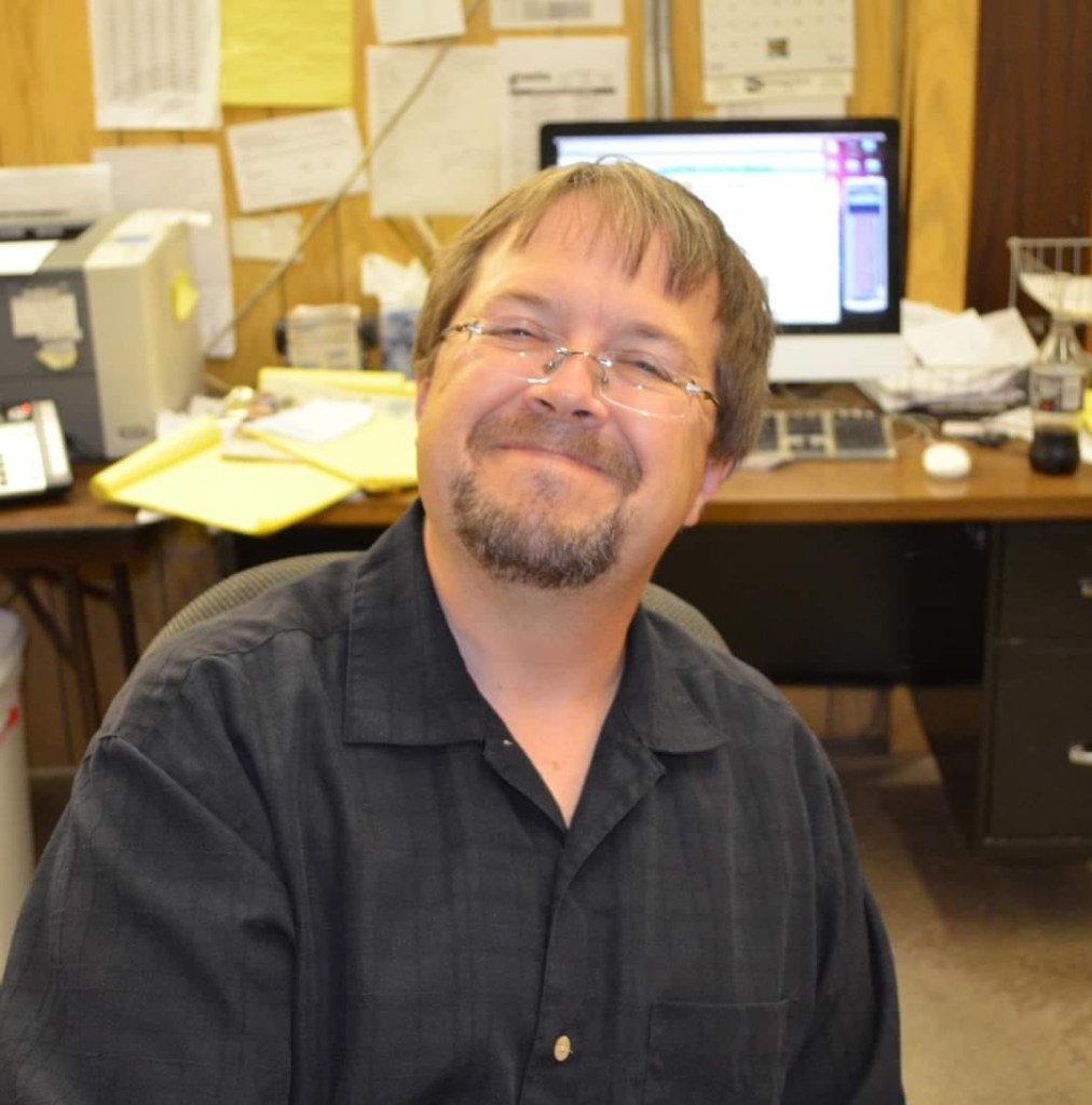 Me, at one of the newspapers I edited